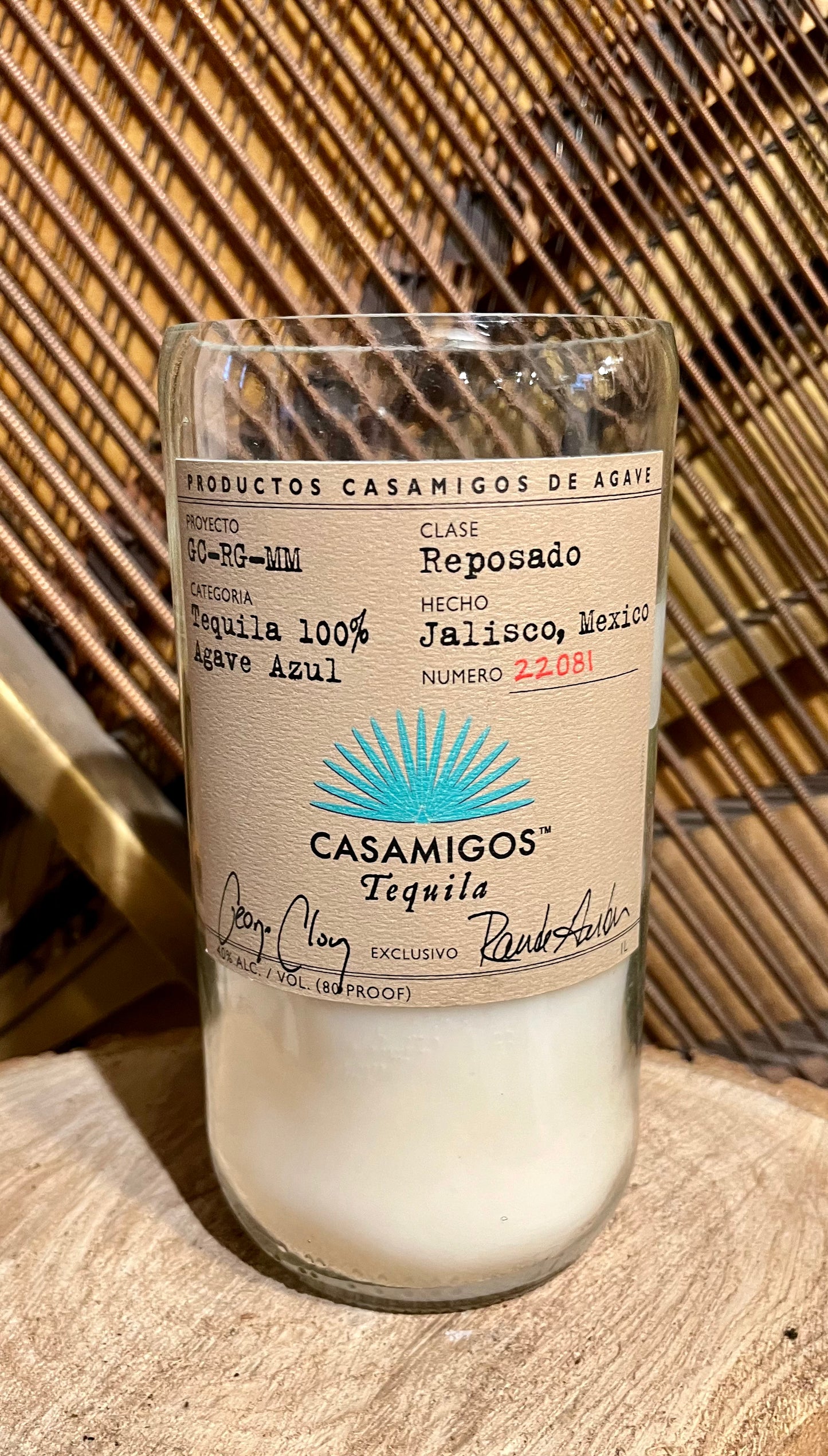 Casamigos Tequila Bottle Candle