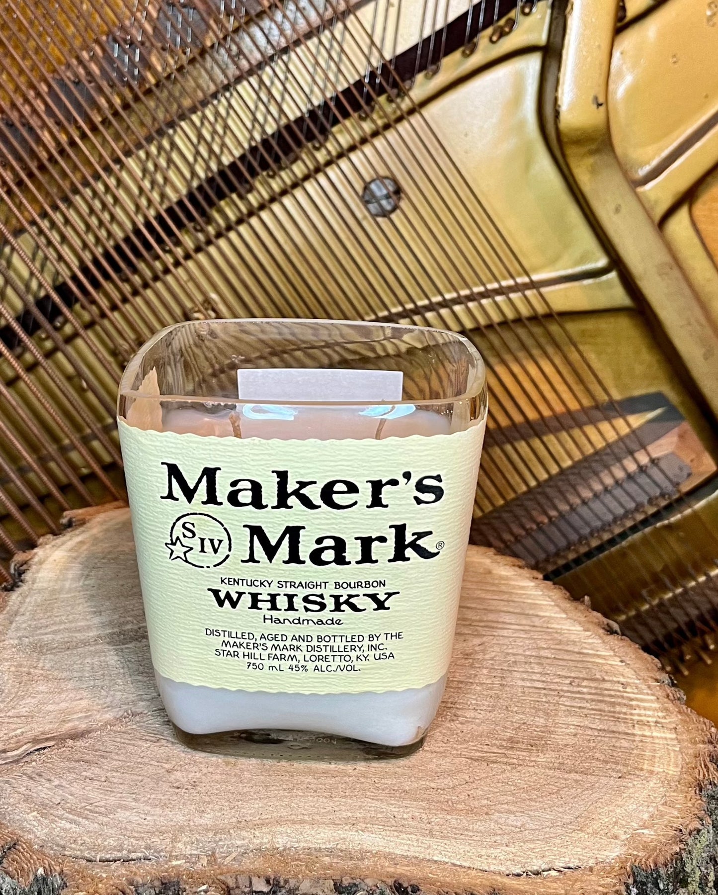 Makers Mark Bottle Candle