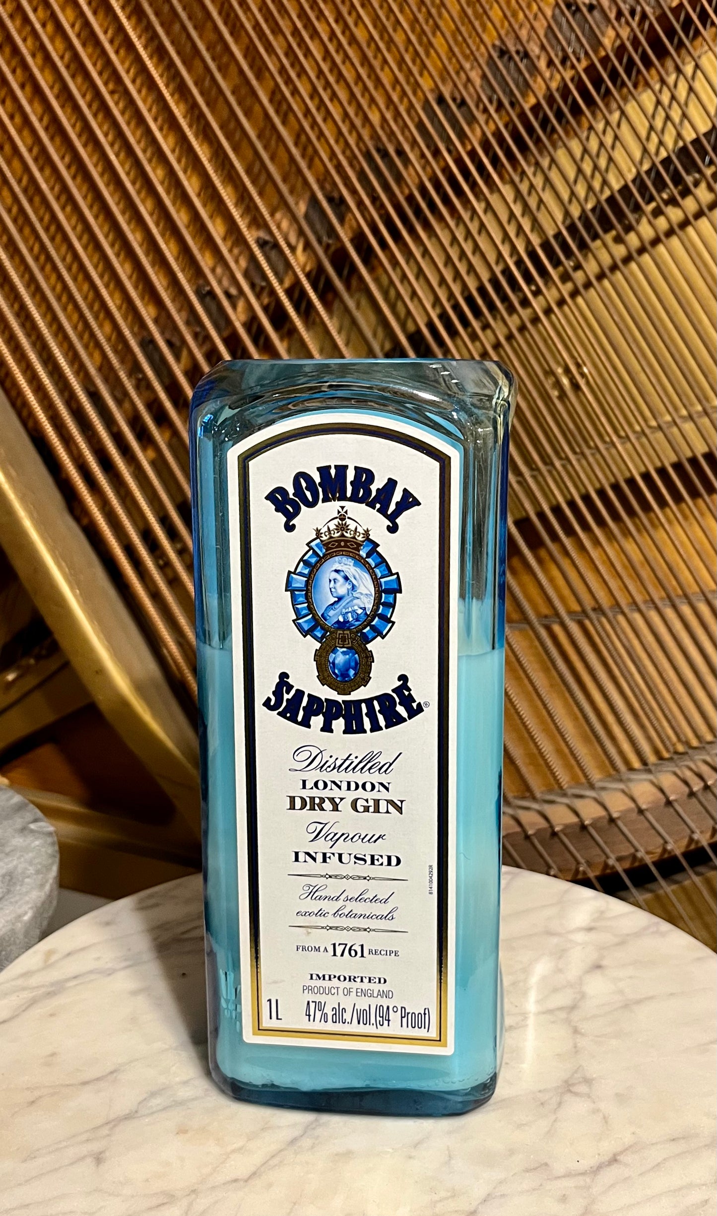 BOMBAY Sapphire Gin Bottle Candle