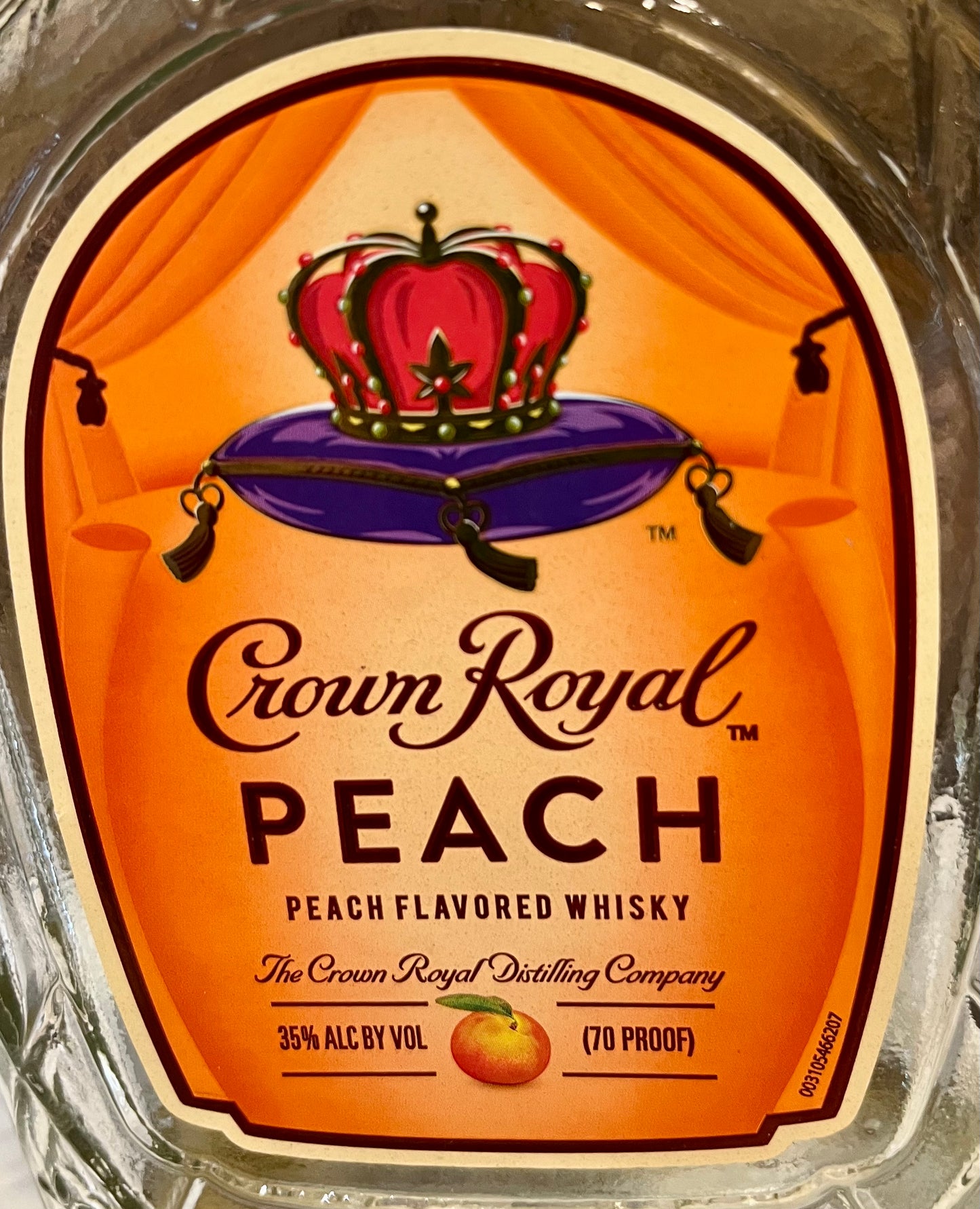 Upcycled Crown Royal Bottle Candle (Different Labels Available)