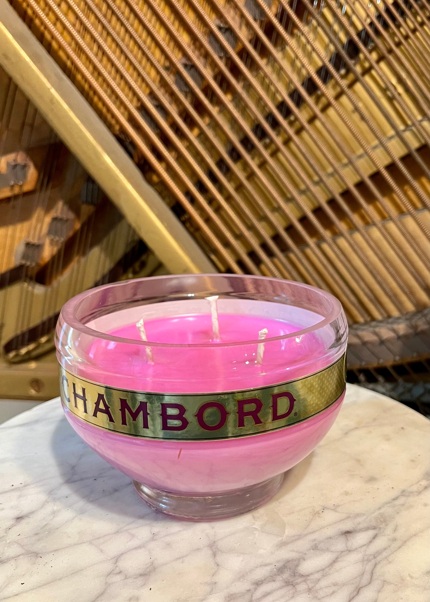 Chambord Bottle Candle